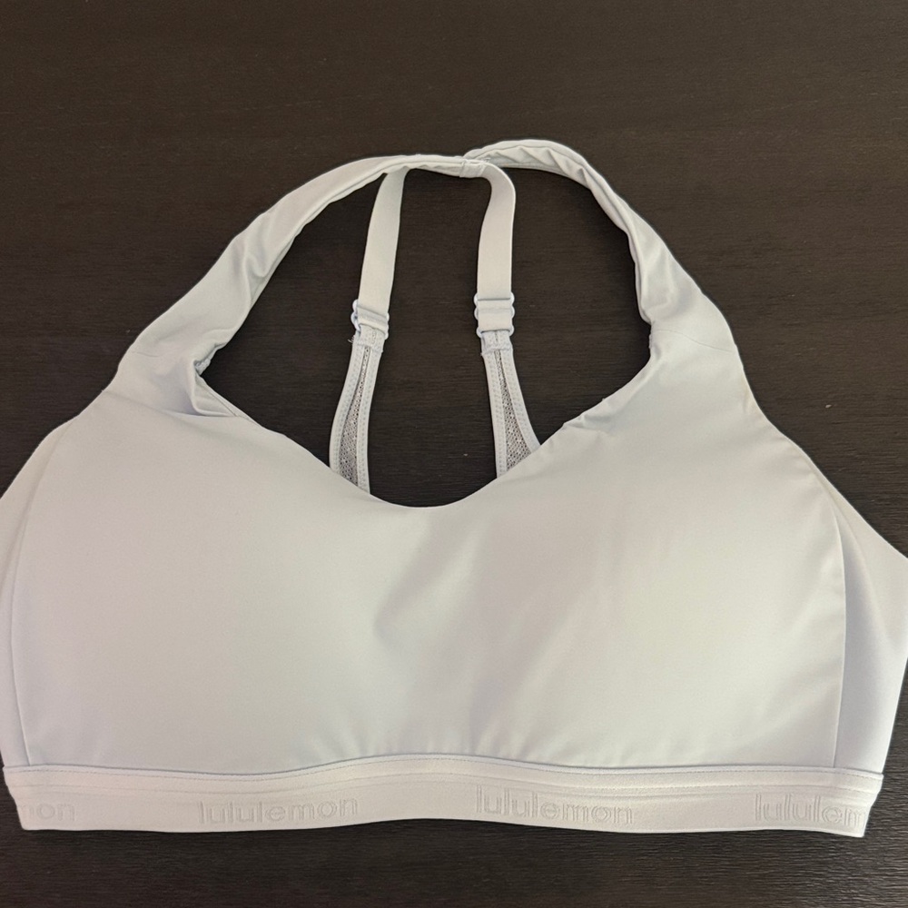 lululemon athletica Light Gray/Blue Sports Bra